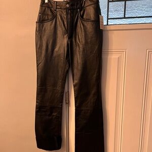 NWT Genuine Leather Pants